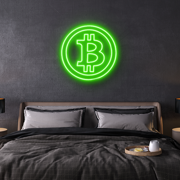 bitcoin led sign
