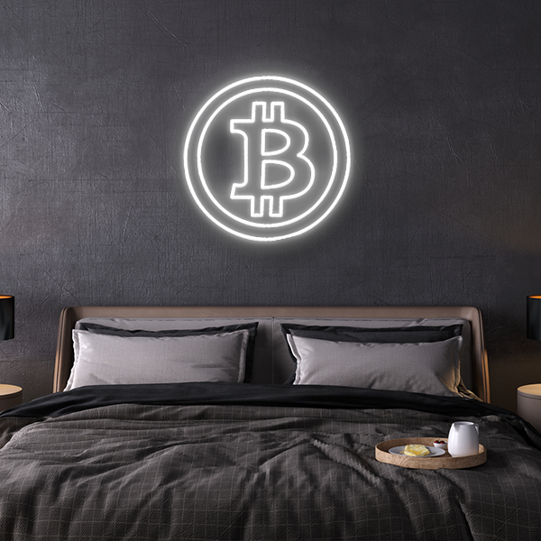 bitcoin led sign