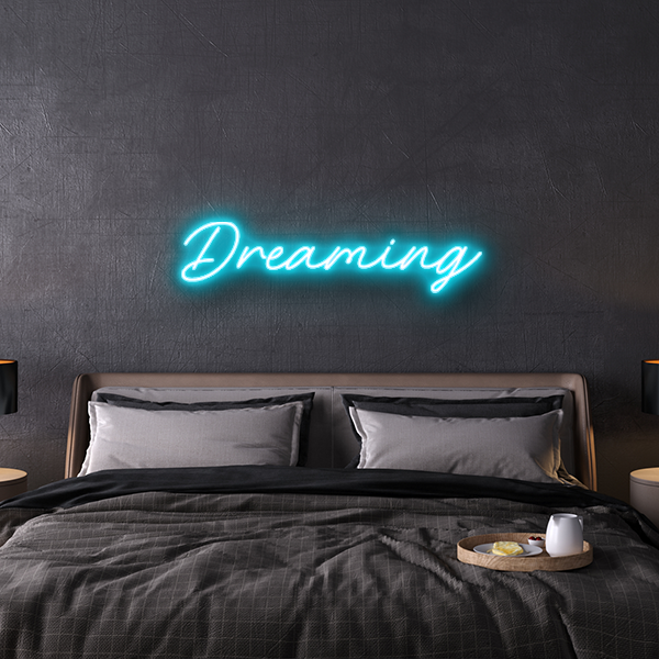 dreaming custom neon sign