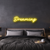 dreaming custom neon sign