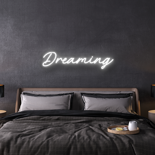 dreaming custom neon sign