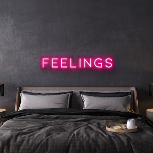 feelings custom neon sign