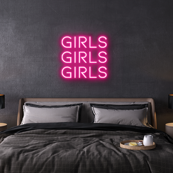 girls custom neon sign