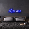 kiss me custom neon sign