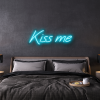 kiss me custom neon sign