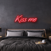 kiss me custom neon sign
