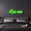 kiss me custom neon sign