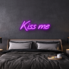 kiss me custom neon sign