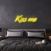 kiss me custom neon sign