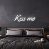 kiss me custom neon sign
