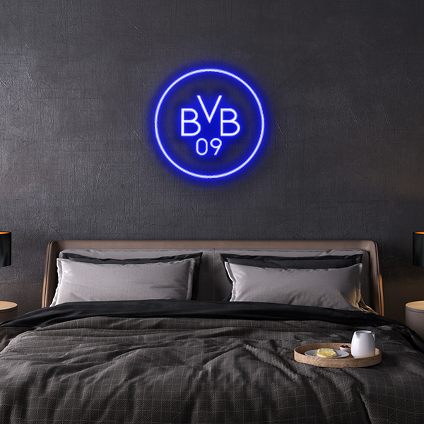 BVB Logo Neon zeichen Schrift