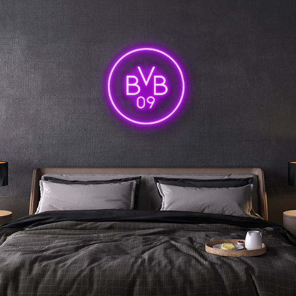 BVB Logo Neon zeichen Schrift
