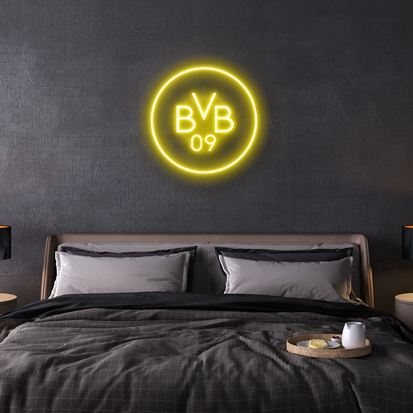 BVB Logo Neon zeichen Schrift