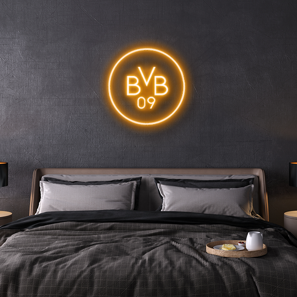 BVB Logo Neon zeichen Schrift