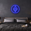 Ethereum logo LED Neon sign
