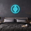 Ethereum logo LED Neon sign