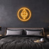 Ethereum logo LED Neon sign