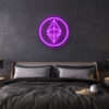 Ethereum logo LED Neon sign