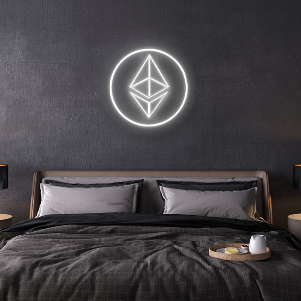 Ethereum led logo