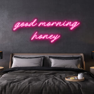 led neon sign good morning honey