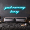 led neon sign good morning honey