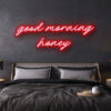 led neon sign good morning honey