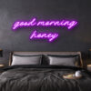 led neon sign good morning honey