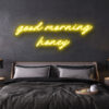led neon sign good morning honey