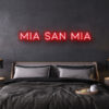 mia san mia fc bayern neon leuchtschrift
