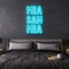 mia san mia fc bayern neon leuchtschrift