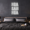 mia san mia fc bayern neon leuchtschrift
