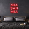mia san mia fc bayern neon leuchtschrift