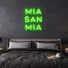 mia san mia fc bayern neon leuchtschrift