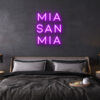 mia san mia fc bayern neon leuchtschrift