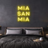mia san mia fc bayern neon leuchtschrift