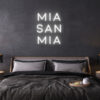mia san mia fc bayern neon leuchtschrift