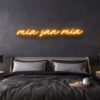 mia san mia fc bayern neon leuchtschrift