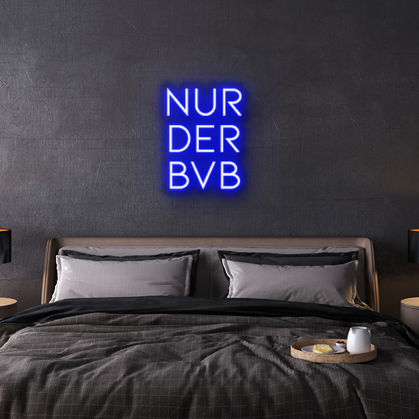 nur der bvb Neon Leuchtschrift