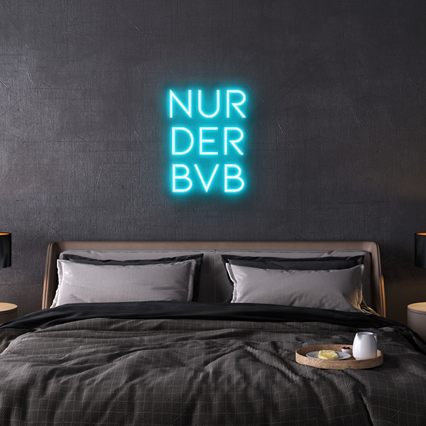 nur der bvb Neon Leuchtschrift