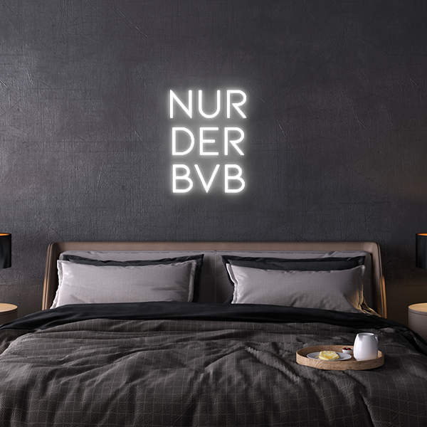 nur der bvb Neon Leuchtschrift