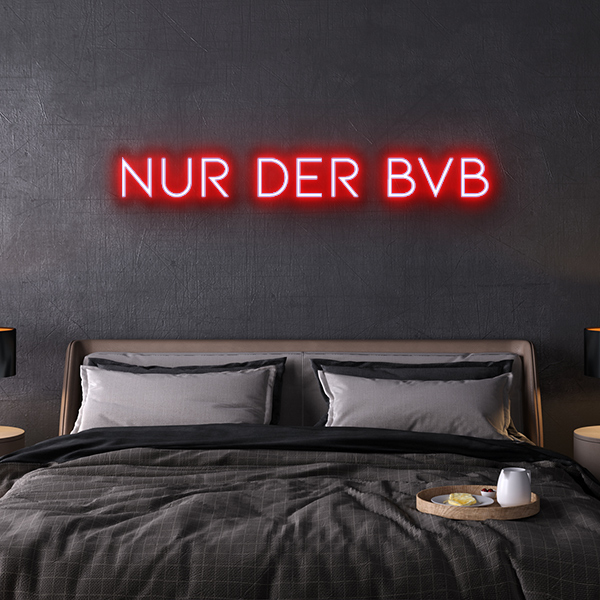nur der bvb Neon Leuchtschrift