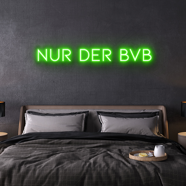 nur der bvb Neon Leuchtschrift