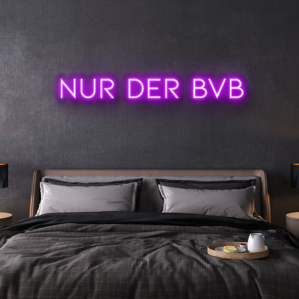 nur der bvb Neon Leuchtschrift