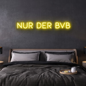 nur der bvb Neon Leuchtschrift