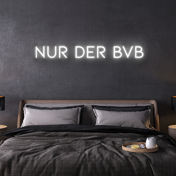 nur der bvb Neon Leuchtschrift
