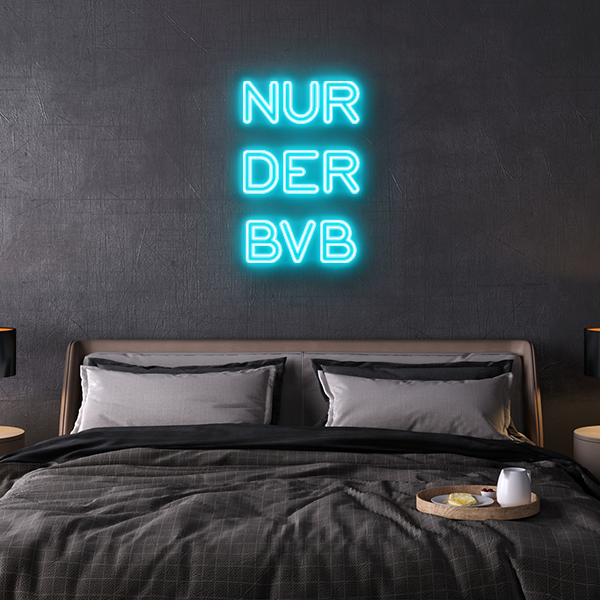 nur der bvb Neon Leuchtschrift