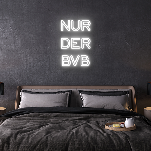 nur der bvb Neon Leuchtschrift