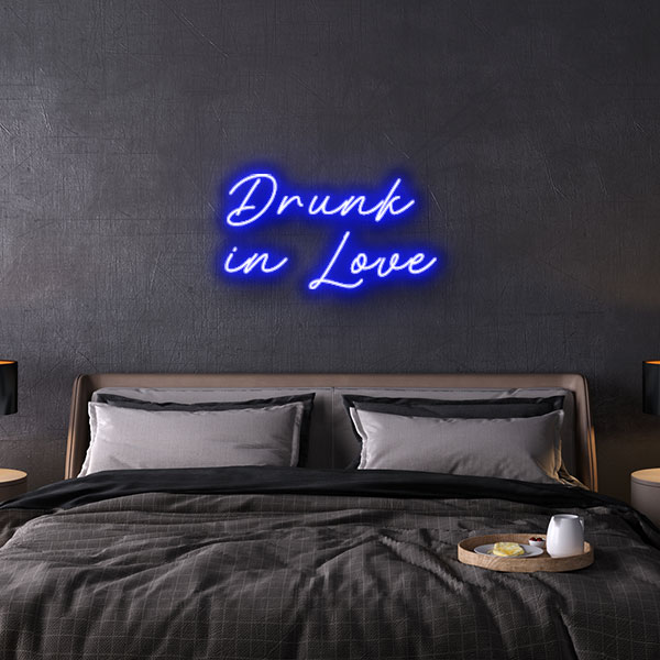 drunk in love neon sign