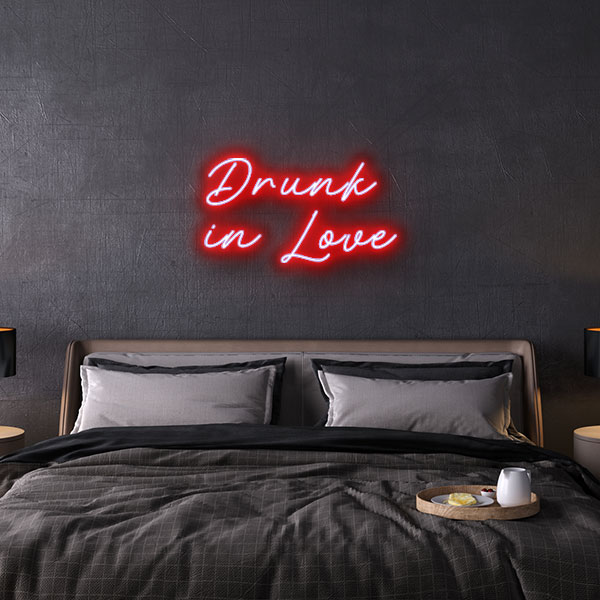 drunk in love neon sign