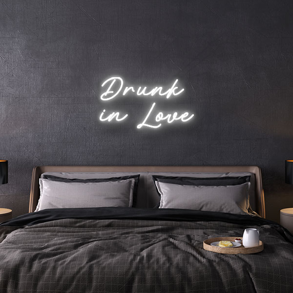 drunk in love neon sign